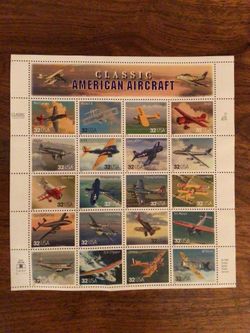 Classic American Aircraft USPS Stamps