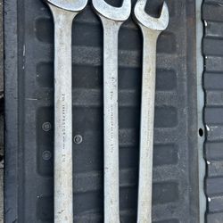 Three Commercial Industrial Wrenches