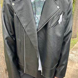 Hard Rock Guitar Company Black Leather Jacket 