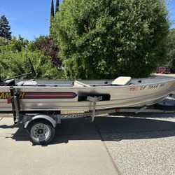 14’ Klamath Aluminum Boat 