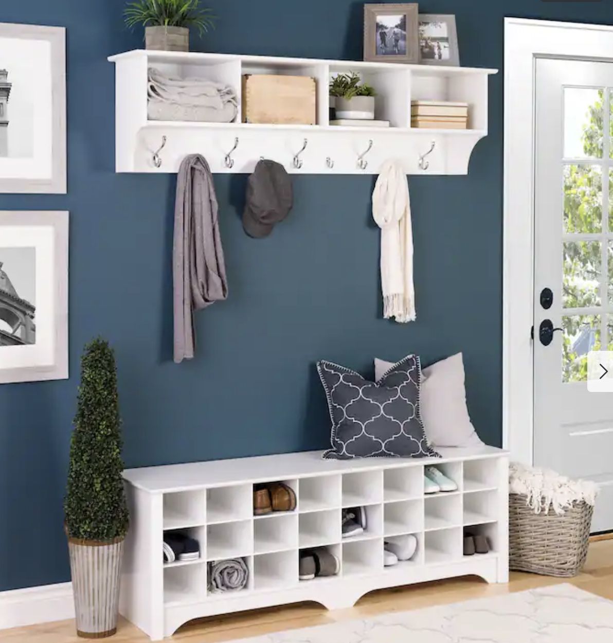 Matching Shoe Storage/bench & Coat Rack Storage - 60”