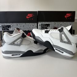 Jordan 4 White cement