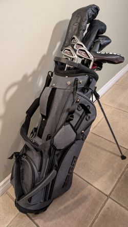 RH TITLEIST AP1 716 IRON S/ 913D3 DRIVERS/ PUTTER/  NEW GOLF STAND BAG