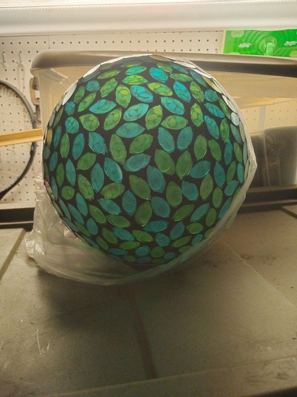 Marigold Illuminated Mosaic Gazing Ball