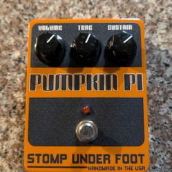 Stomp Under Foot Pumpkin Pi Fuzz Pedal