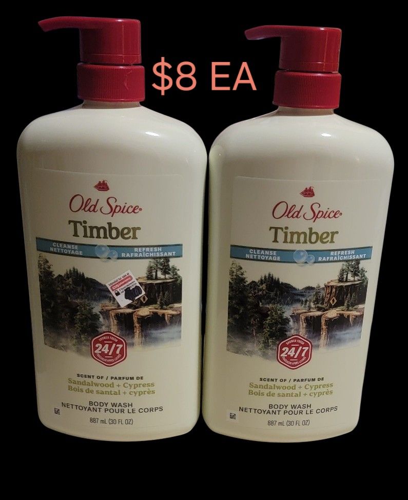 OLD SPICE TIMBER BODY WASH $8EA