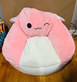 Squishmallows Pink Character Bean Bag Chair