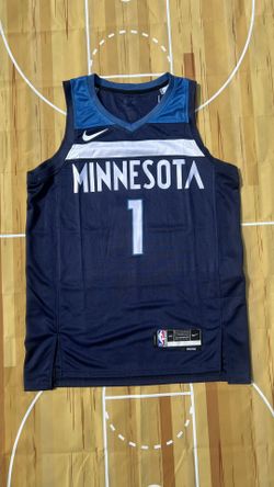 Minnesota Timberwolves 2022 Home Anthony Edwards #1 Blue NBA Jersey
