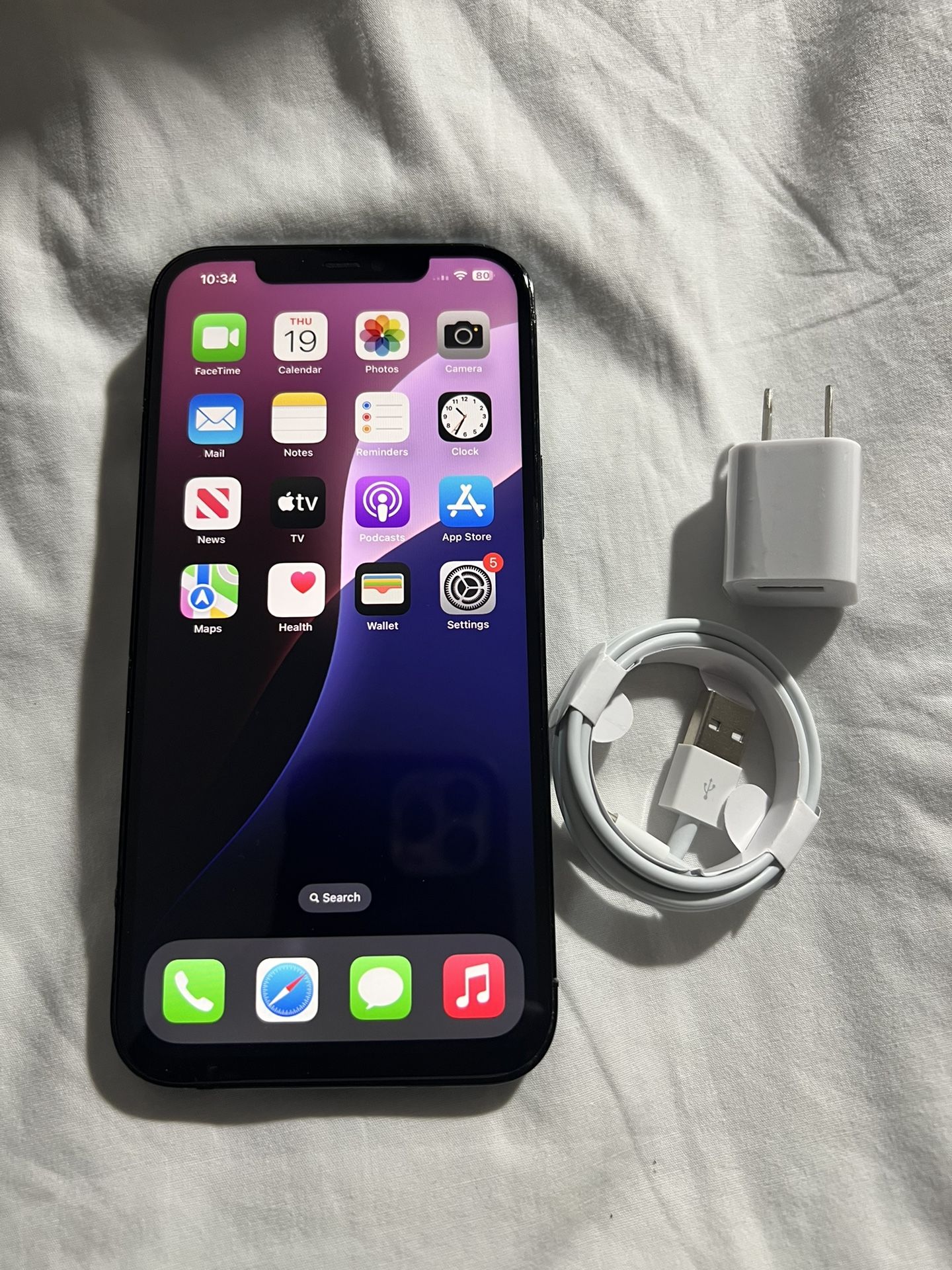 Apple iPhone 12 Pro Max Blue 128gb Unlocked for any Carrier. Battery Is at 95% or higher 