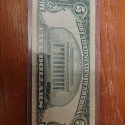 Blue $5 Silver Certificate 1934-D 