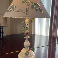 Beautiful Artisian Lamp Approximately  30 inches Tall