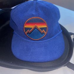 Corduroy Blue Hat