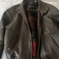 Men’s Leather Vintage Jacket  Large 