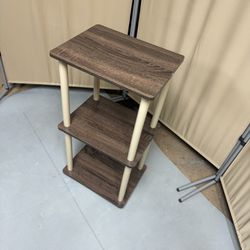 Brown Freestanding Home Organizer / End Table 
