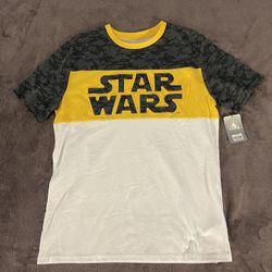 DISNEY WORLD STAR WARS REBEL BLACK & GOLD CAMO T-SHIRT MENS XL