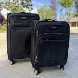 Samsonite Luggage Set – 2 Pieces Carry-On & Medium Spinner – Black