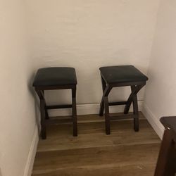 Bar table and two chairs