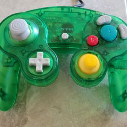 GameCube Controller - Transparent Green - Nintendo Wii Joystick 