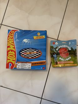 HotWheels Splash Pad Sprinkler and Hydrobursts Balloons