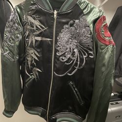 Japanese Tiger/ Cherry Blossom Sukajan Insideout Jacket 