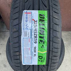 DELINTE D7 225/45ZR19 $120 NEW 40K WARRANTY 225/45/19 ALL SEASON 225/45R/19 ULTRA HIGH PERFORMANCE TIRE 225/45ZR/19