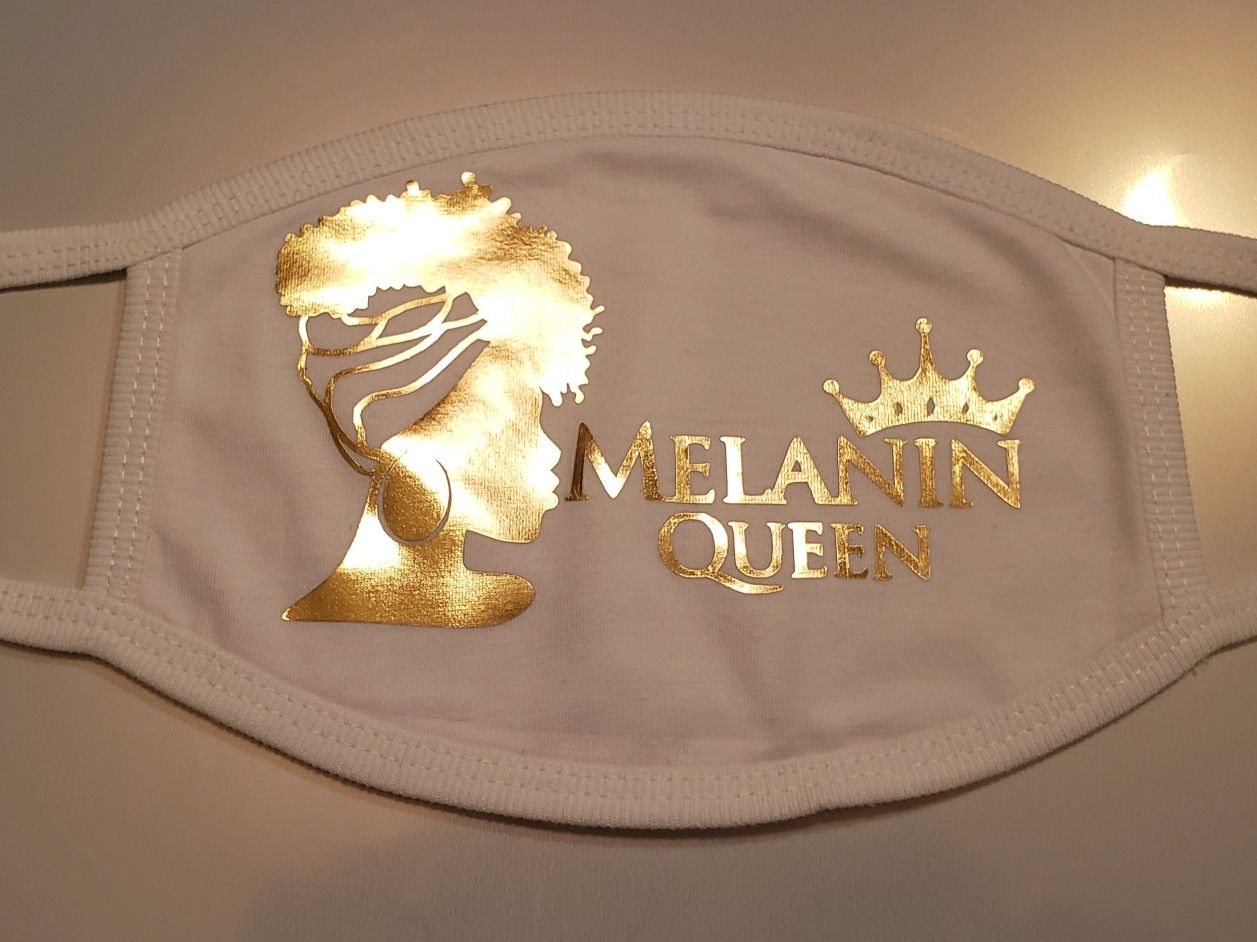 Melanin Queen face mask