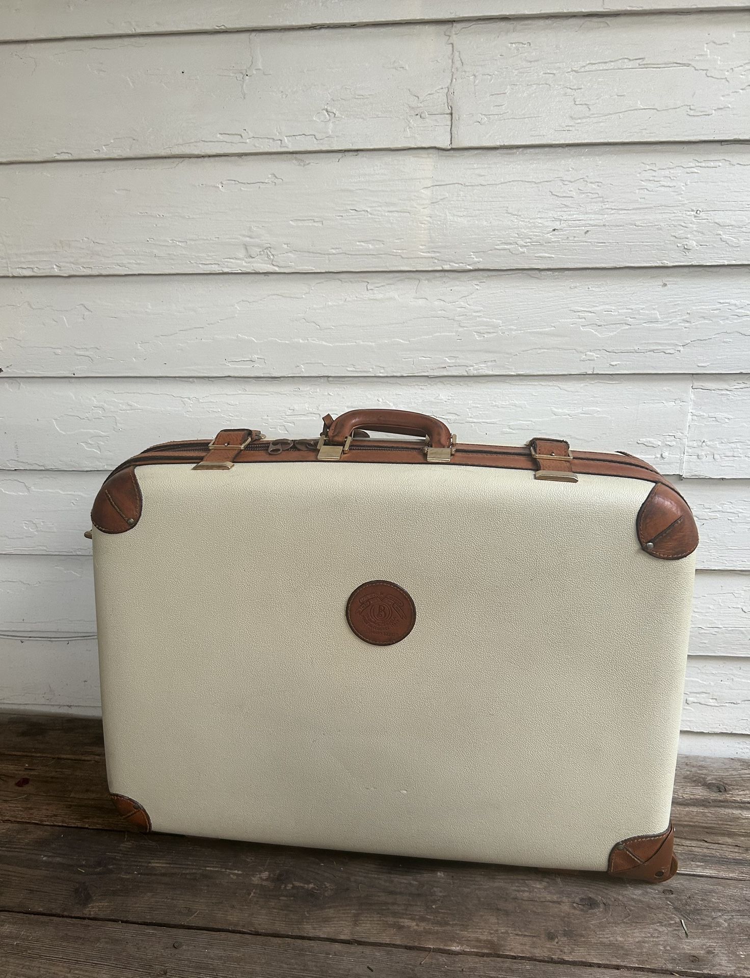 Italian Mid Century Brick’s Rolling Suitcase, By Bojola