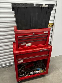 Tool box with tools