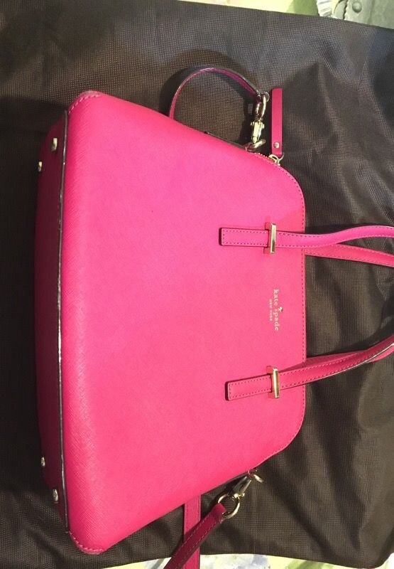 Magenta/ hot pink Kate Spade Cedar Maise & wallet (pre-owned)