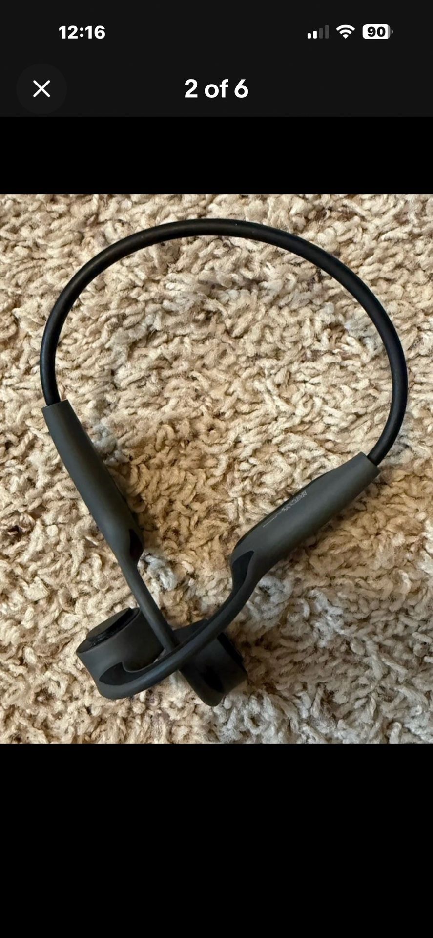Tayogo Bone Conduction Bluetooth Headphones Model S2 Black Tested