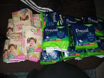 Case Of Pampers And Lady Pads