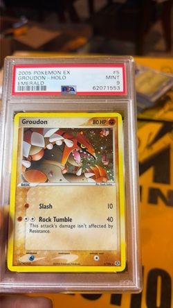 Groudon ex emerald holo psa 9