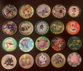 Tazos pokemon de metal pikachu