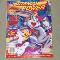 Nintendo Power Vol #57 Feb ‘94 Bugs Bunny w/Super Metroid Poster & Trading Cards