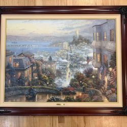Thomas Kinkade San Francisco Lombard Street 30”x40”