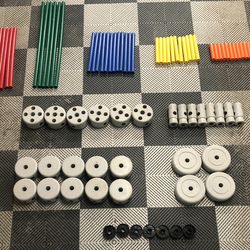 Vintage Giant Tinker Toys Plastic Building Set