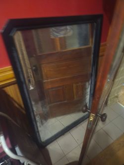 Large Floor Standing Mirror Dark Frame