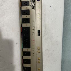 Tripp-Lite HTPOWERBAR10 Transient Voltage Surge Suppressor Protector, 10 Outlets, 15A