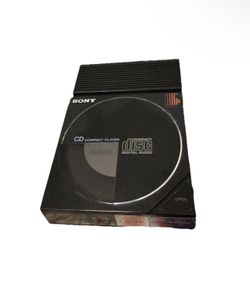 RARE! Vtg 1st Ever Portable Discman 1985 Sony D-5A CD Player w/ AC-90 Dock JAPAN