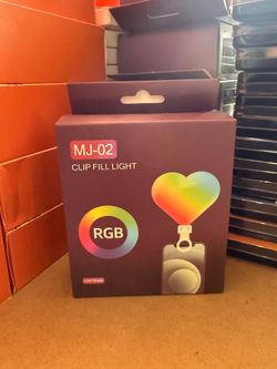 Wholesale RGB Clip Fill Light – Heart Shape Selfie Light for Phone
