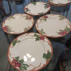 Franciscan Apple Dinner Plates and Luncheon Plates Four of Each
