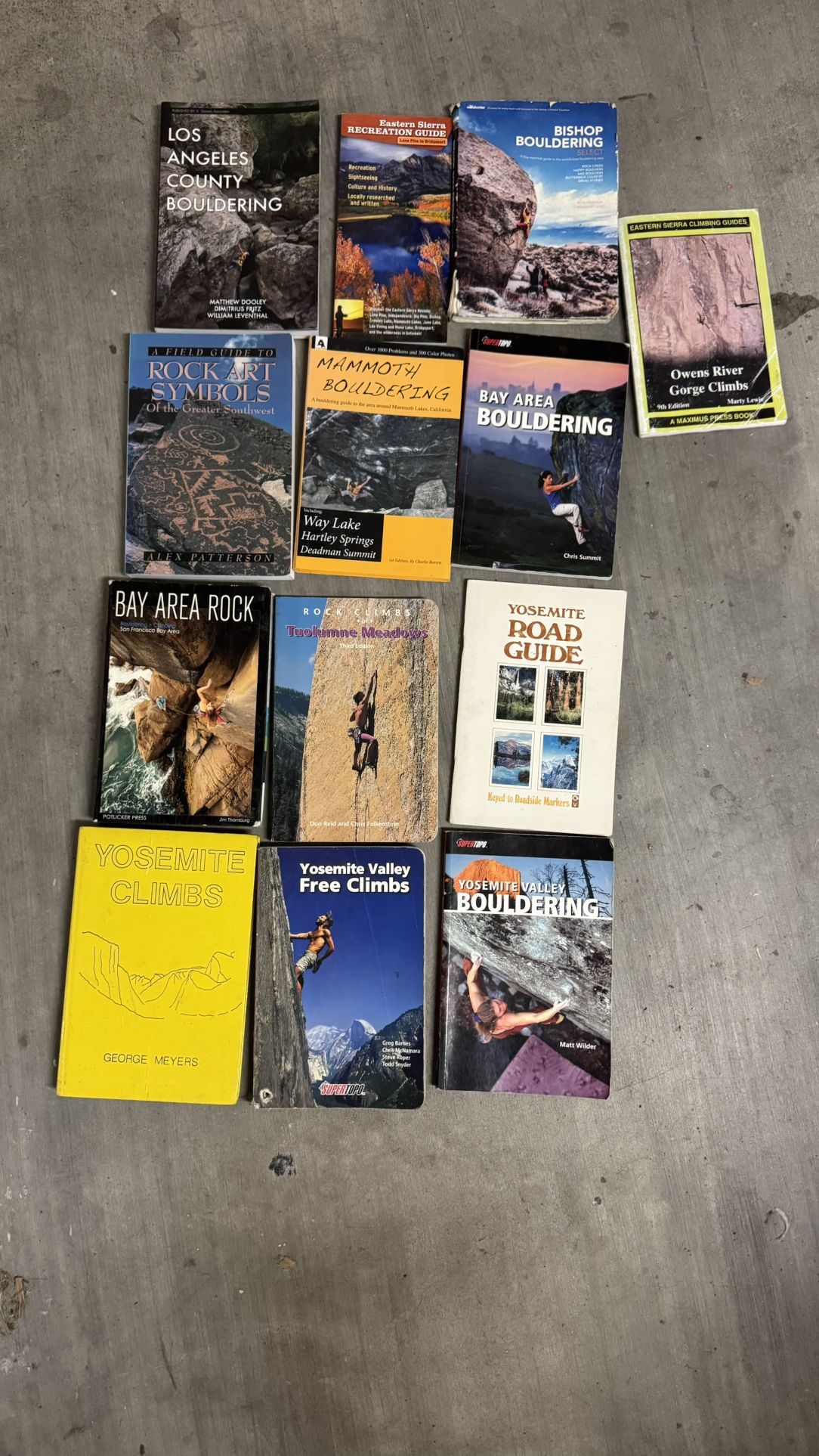 Rock Climbing Guide Book Collection