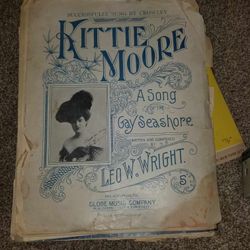 Old Vintage Sheet Music And Reel