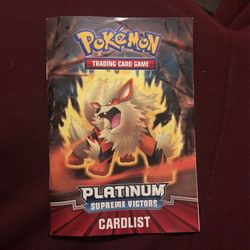 Platinum Supreme Victors Rulebook/card list