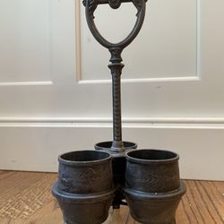 RARE Antique 11.5" Condiment Holder P&M Co. Chicago. Condition is pre owned and is overall in respectable shape for age. This very unique Antique 11.5