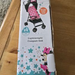 Disney Baby Character Umbrella Stroller with Basket Pink Minnie 3D