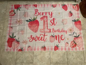 Berry 1st birthday decorations