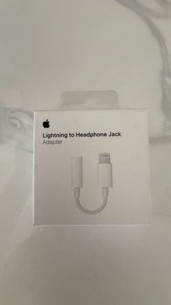 OEM Apple Lightning to 3.5mm Headphone Jack Adapter, White,