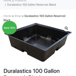100 Gallon Plastic Reservoir