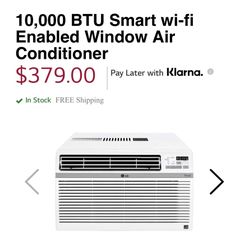 New LG Air Conditoner 10,000 BTU
